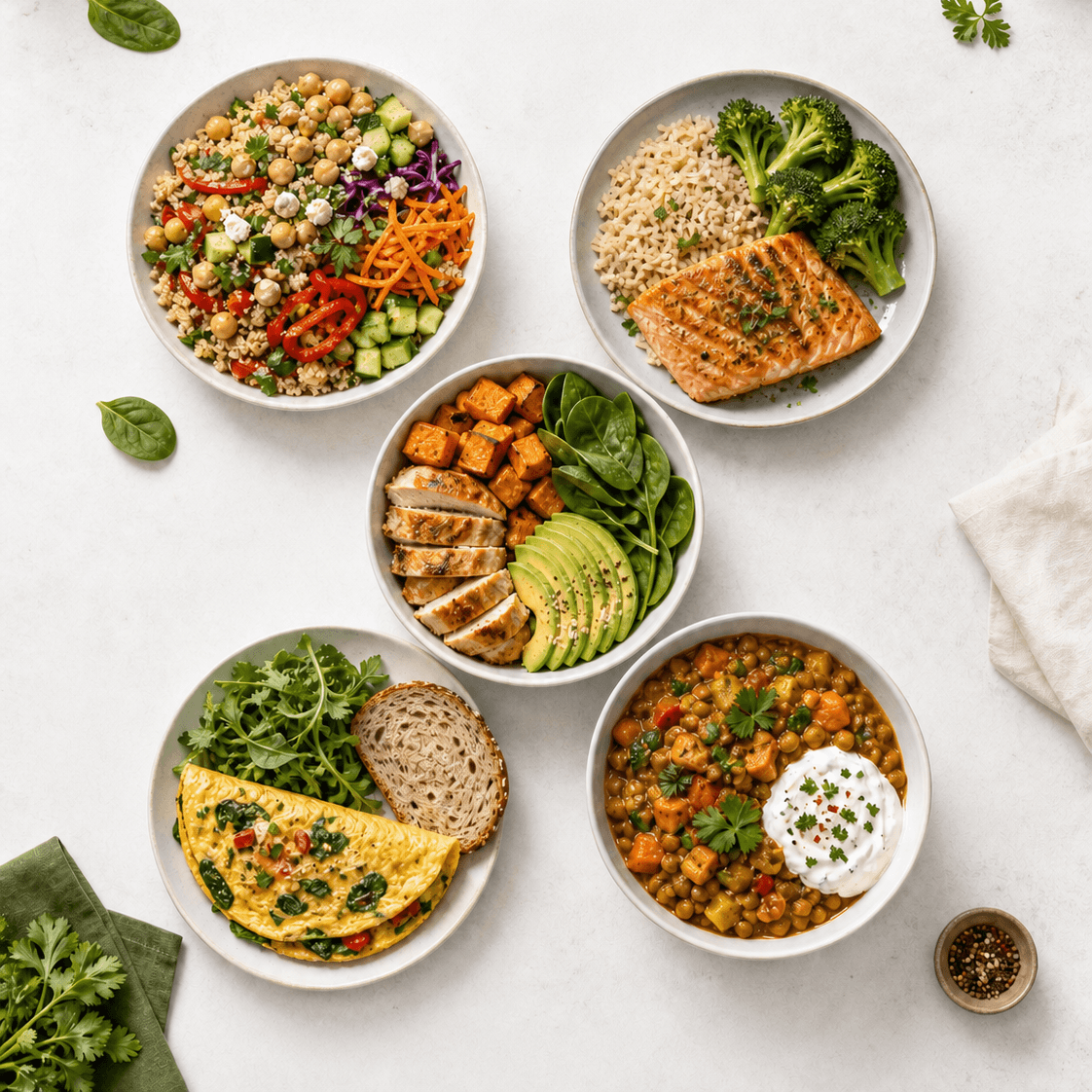 5 idées de repas équilibrés pour la semaine